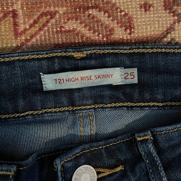 Levi’s 721 high rise skinny size 25 - Picture 6 of 9